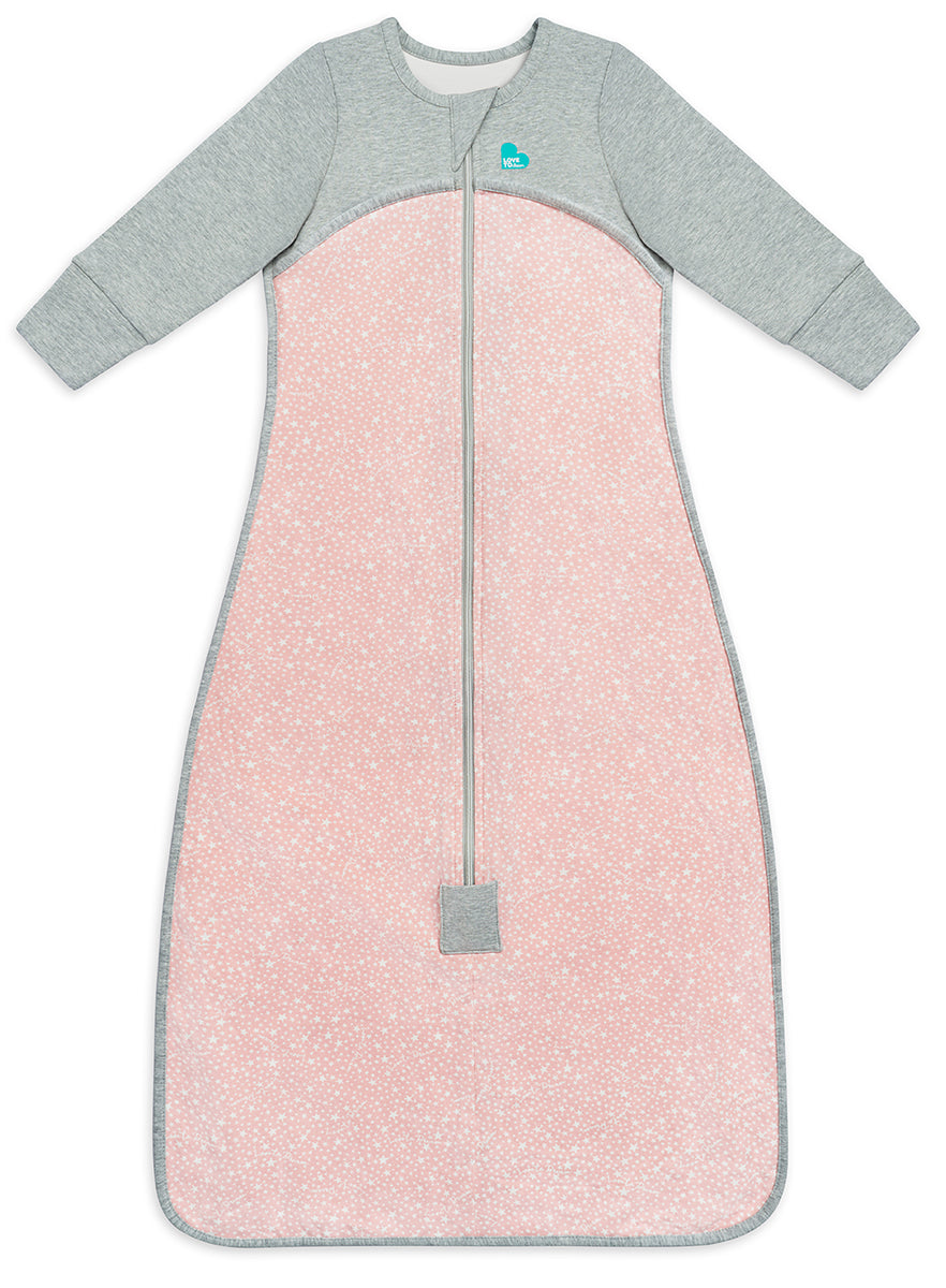 Love To Dream Long Sleeve Sleep Bag Original Cotton Moderate, 18-36 M - Stardust Dusty Pink