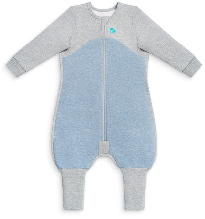 Love To Dream Long Sleeve Sleep Suit Organic Cotton Mild, 12-24 M - Dusty Blue