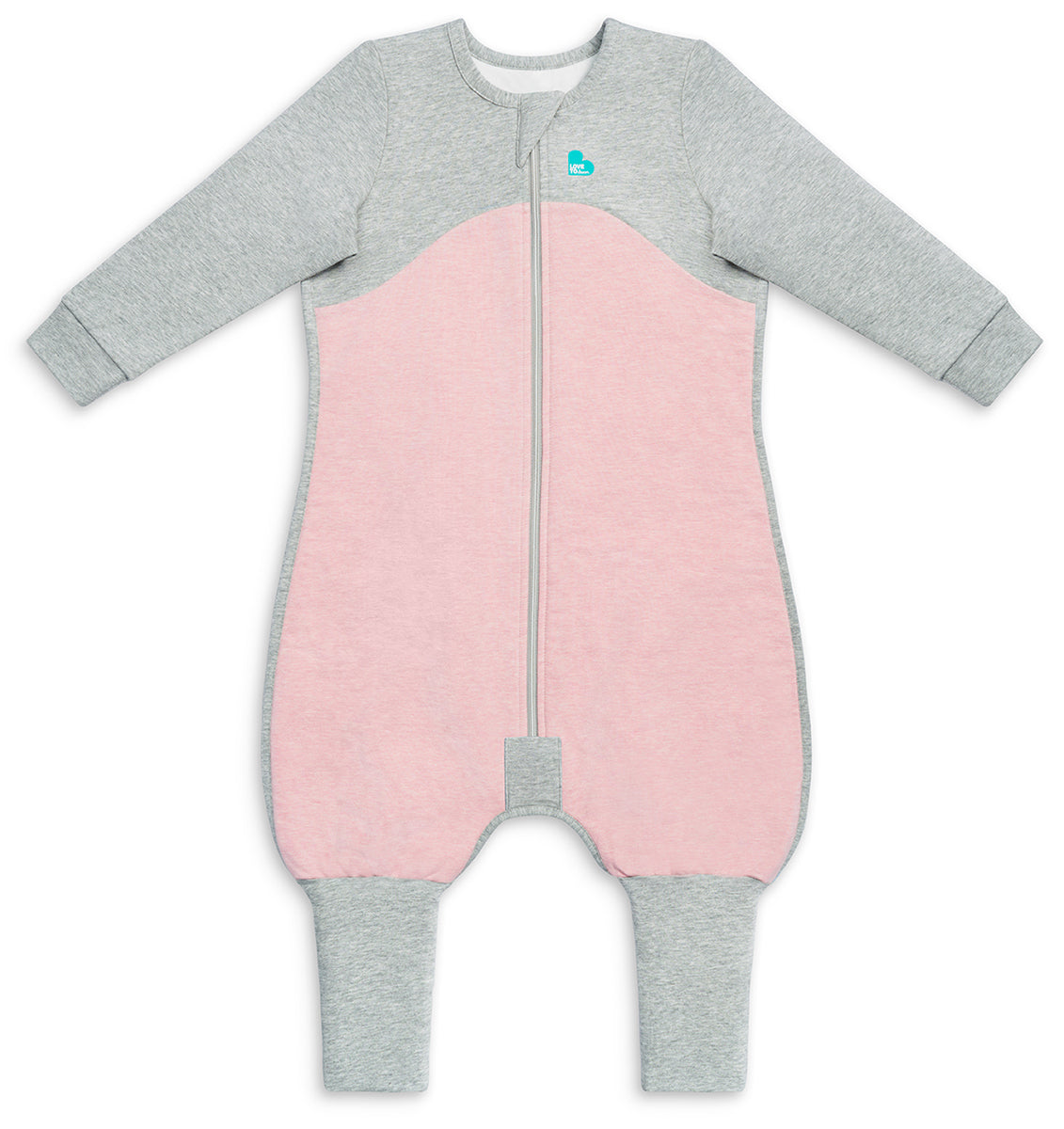 Love To Dream Long Sleeve Sleep Suit Organic Cotton Mild, 12-24 M - Dusty Pink