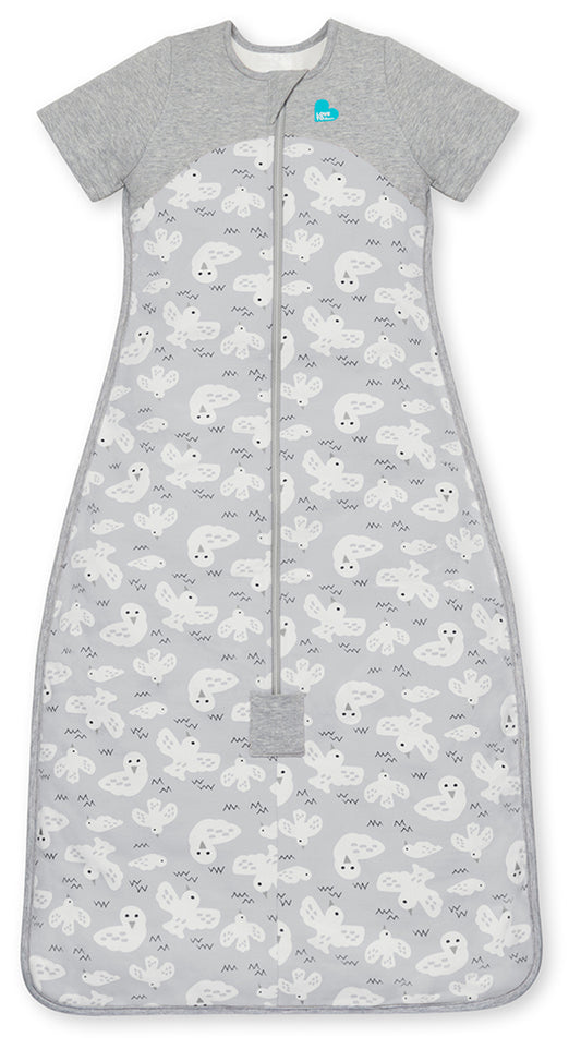 Love To Dream Short Sleeve Sleep Bag Organic Cotton Mild, 18-36 M - Doves Grey