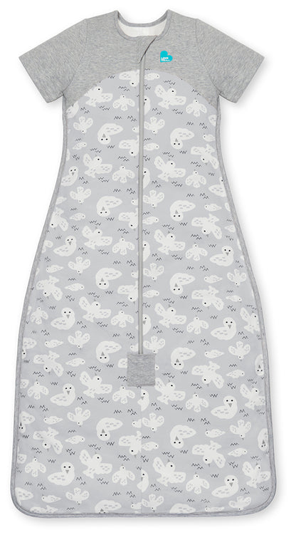 Love To Dream Short Sleeve Sleep Bag Organic Cotton Mild, 6-18 M - Doves Grey