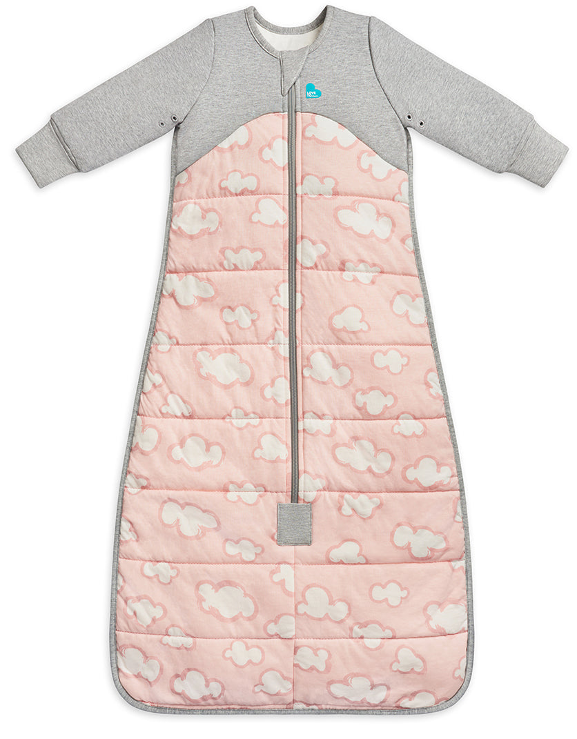 Love To Dream Sleep Bag Quilted Cotton 2.5 TOG, 18-36 M - Daydream Dusty Pink