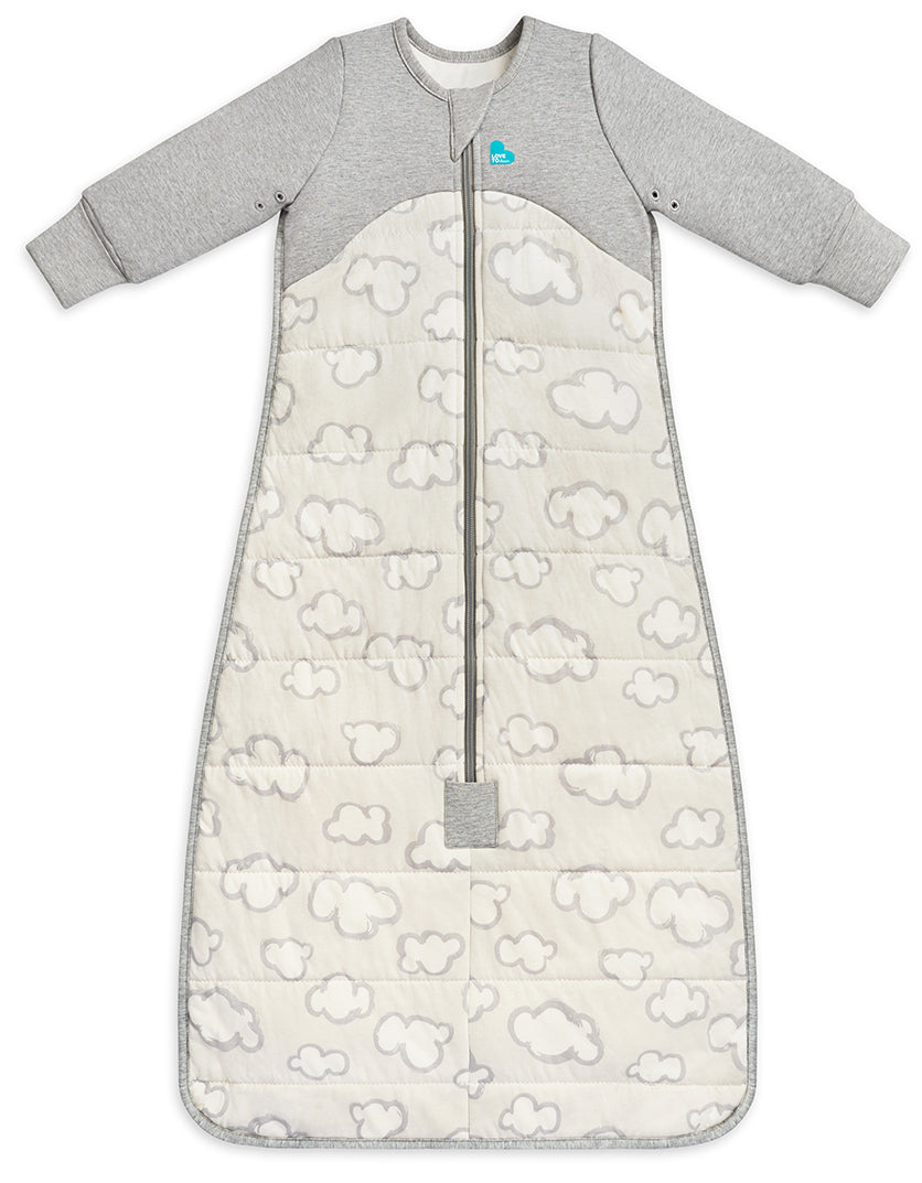 Love To Dream Sleep Bag Quilted Cotton 2.5 TOG, 18-36 M - Daydream Grey