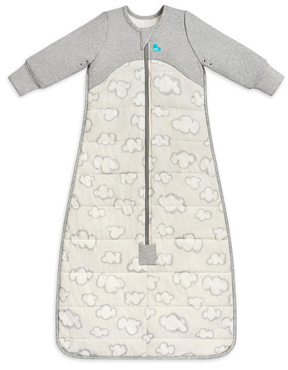 Love To Dream Sleep Bag Quilted Cotton 2.5 TOG, 6-18 M - Daydream Grey