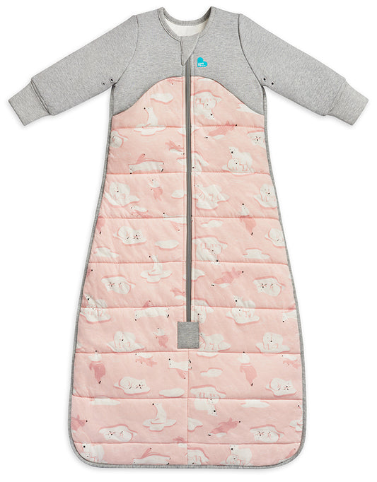 Love To Dream Sleep Bag Quilted Cotton 3.5 TOG, 6-18 M - South Pole Dusty Pink