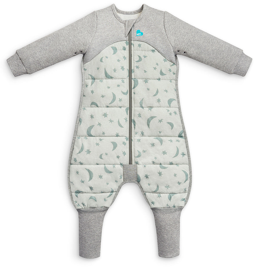 Love To Dream Sleep Suit Quilted Cotton 2.5 TOG, 12-24 M - Moonlight Olive