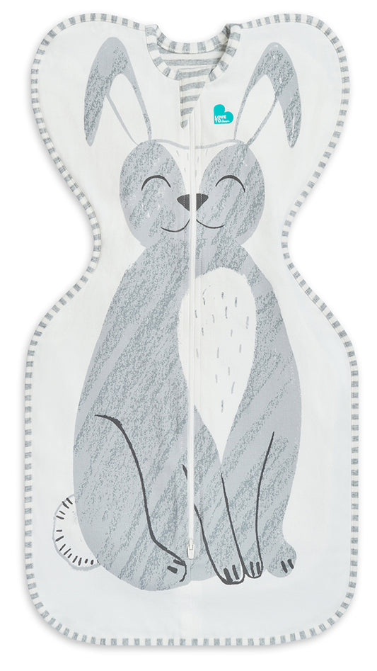 Love To Dream Swaddle UP Original 1.0 TOG, Medium - Grey Stevie Bunny