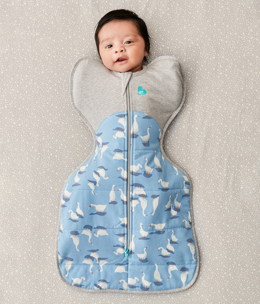 Love To Dream Swaddle UP Quilted Cotton 2.5 TOG, Small - Silly Goose Dusty Blue