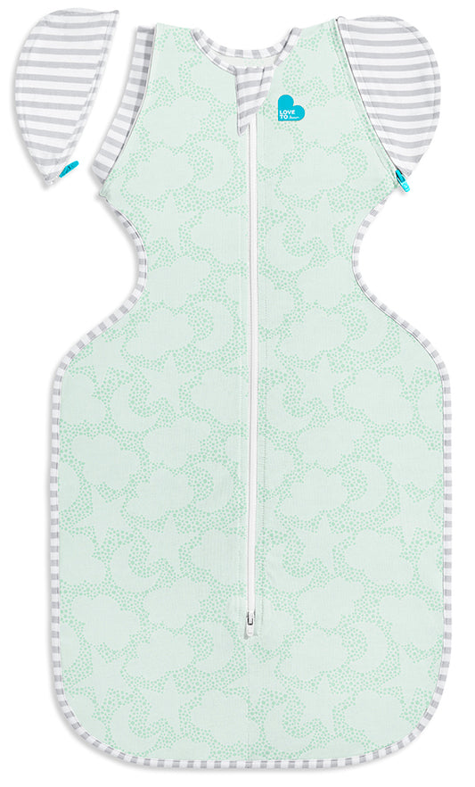 Love To Dream Swaddle UP Transition Bag Organic 1.0 TOG, Large - Celestial Dot Mint