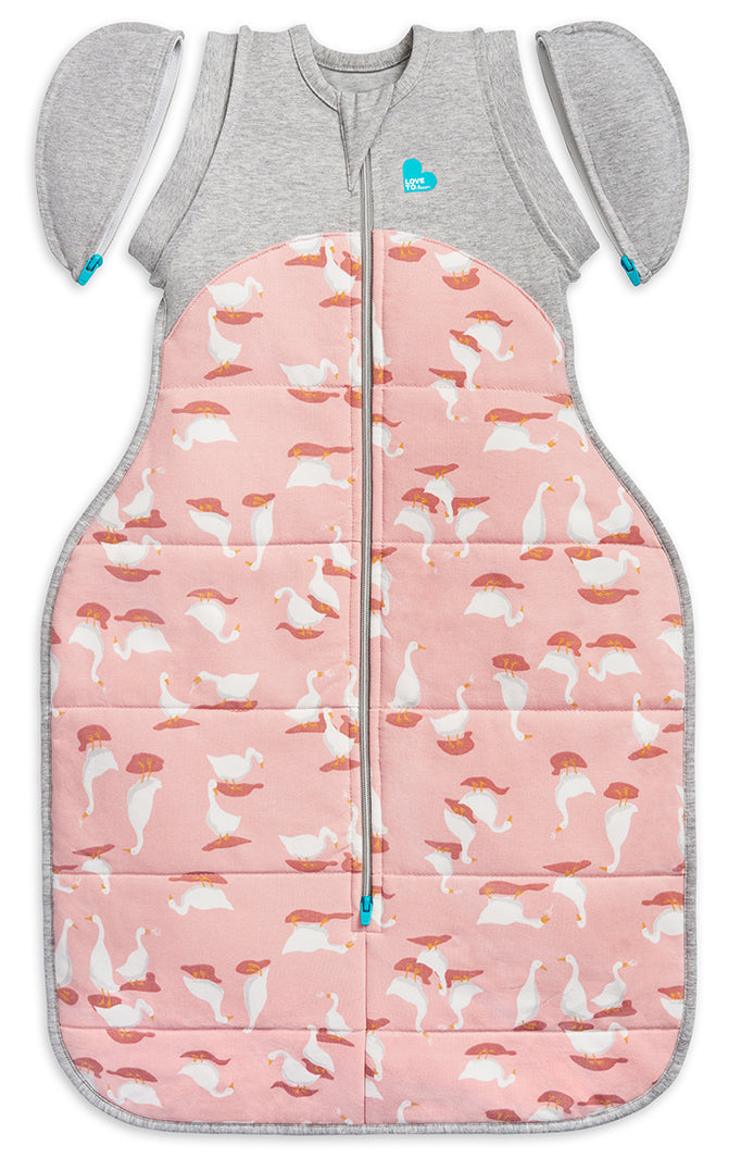 Love To Dream Swaddle UP Transition Bag Quilted Cotton 2.5 TOG, Large - Silly Goose Dusty Pink