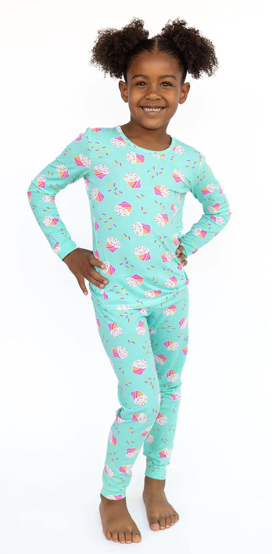 Lovey&Grink Pajamas - Cupcake Sparkle, 2T