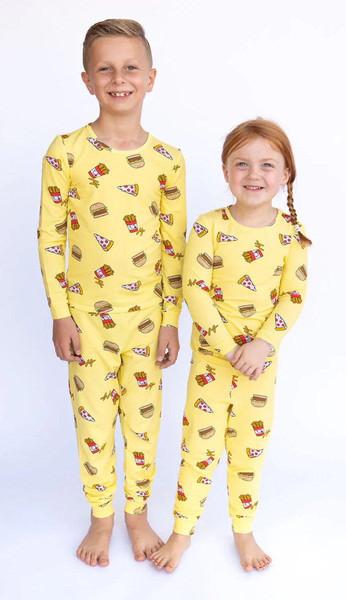 Lovey&Grink Pajamas - Fun Food, 2T