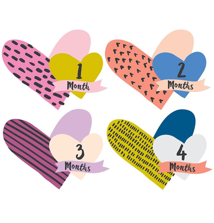 Lucy Darling Monthly Stickers - Little Heartbreaker