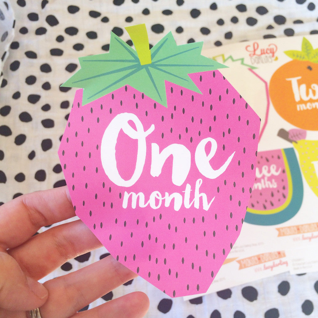 Lucy Darling Monthly Stickers - Tutti Frutti