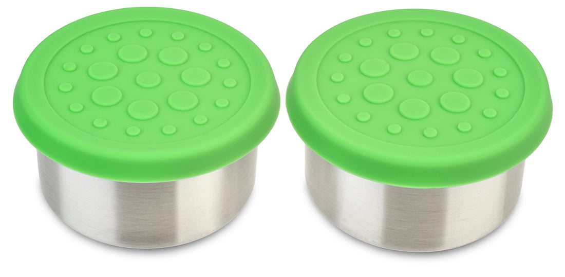 LunchBots Dips Container, 4.5 oz - Set of 2 - Green