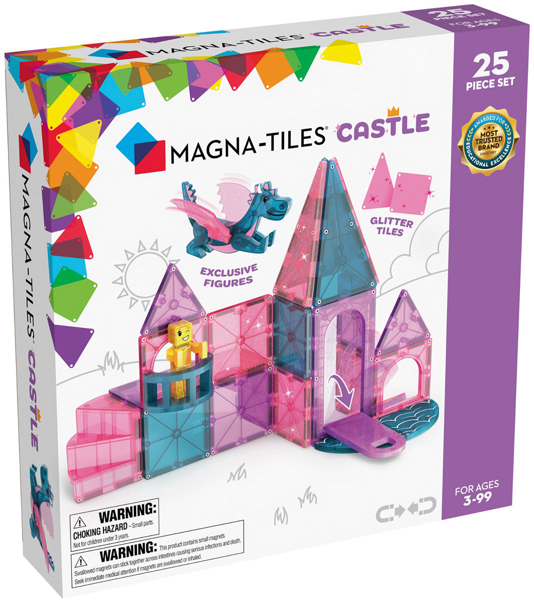 Magna-Tiles Castle, 25-Piece Set