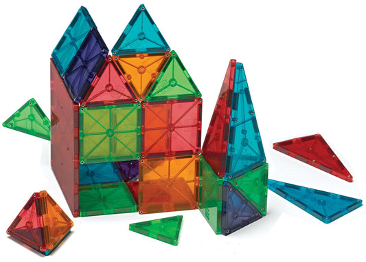 Magna-Tiles Clear Colors, 100 Piece Set