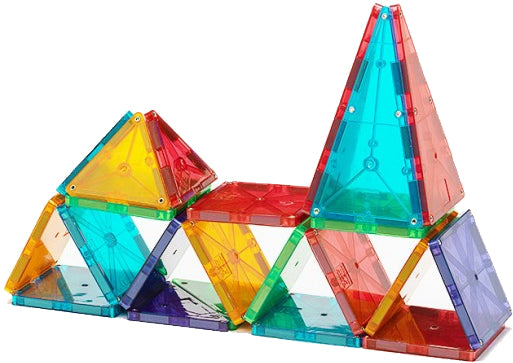 Magna-Tiles Clear Colors, 32 Piece Set