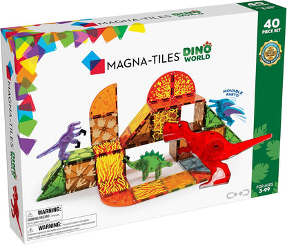 Magna-Tiles Dino World, 40-Piece Set