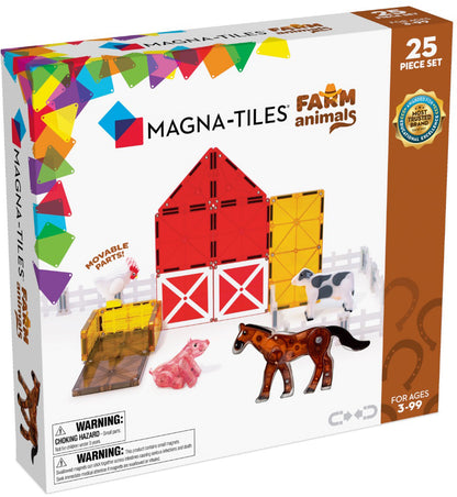 Magna-Tiles Farm Animals, 25-Piece Set