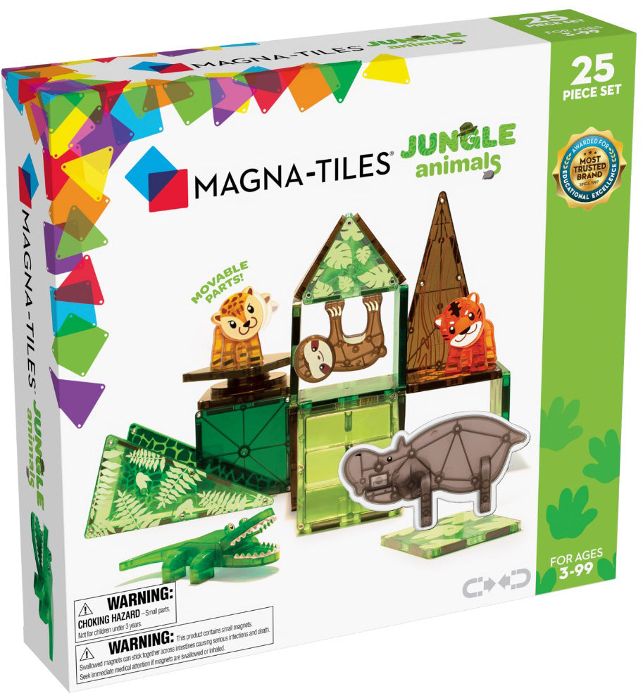 Magna-Tiles Jungle Animals, 25-Piece Set