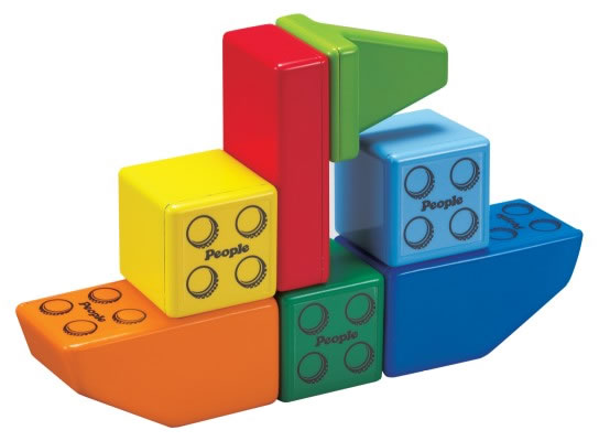 Magna-Tiles People Blocks, Solid Colors - 31 Piece Set