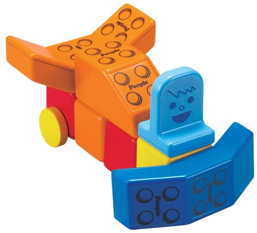 Magna-Tiles People Blocks, Solid Colors - 31 Piece Set