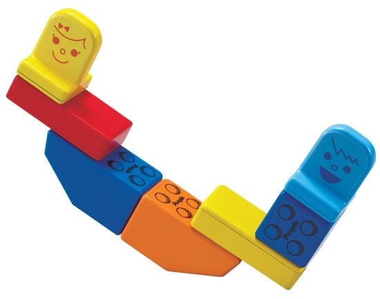 Magna-Tiles People Blocks, Solid Colors - 31 Piece Set