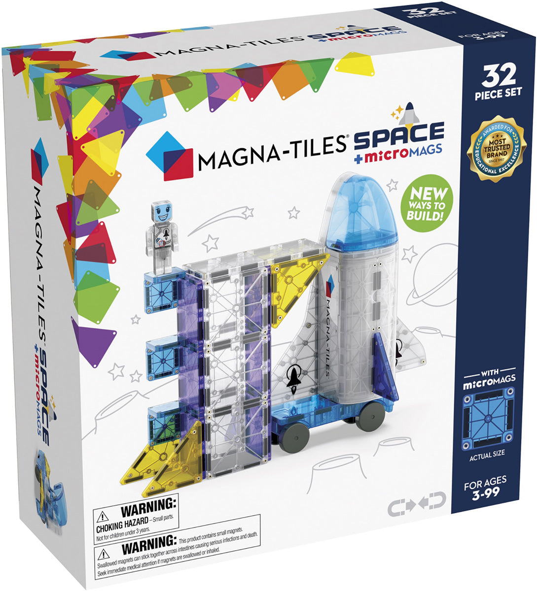 Magna-Tiles Space, 32-Piece Set