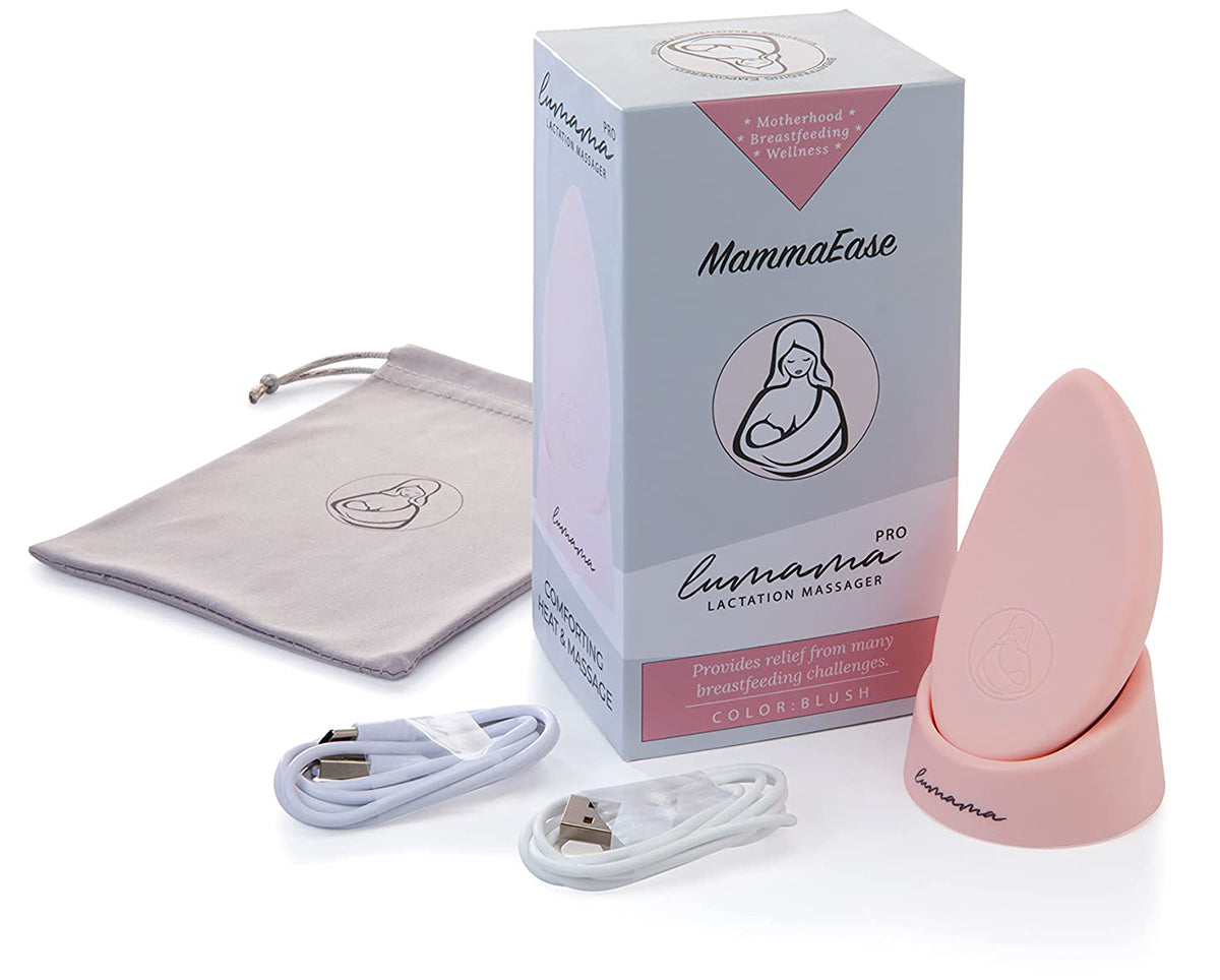 MammaEase Lumama Pro Warming Lactation Massager - Blush Pink