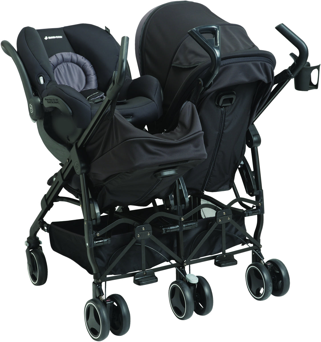 Maxi-Cosi Dana For2 Double Stroller - Devoted Black