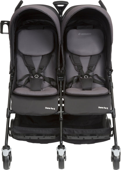 Maxi-Cosi Dana For2 Double Stroller - Devoted Black