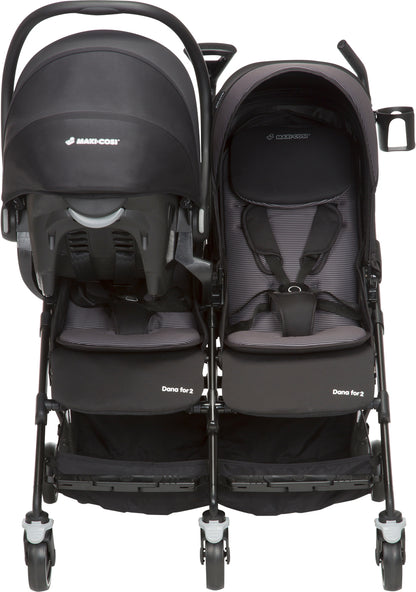 Maxi-Cosi Dana For2 Double Stroller - Devoted Black