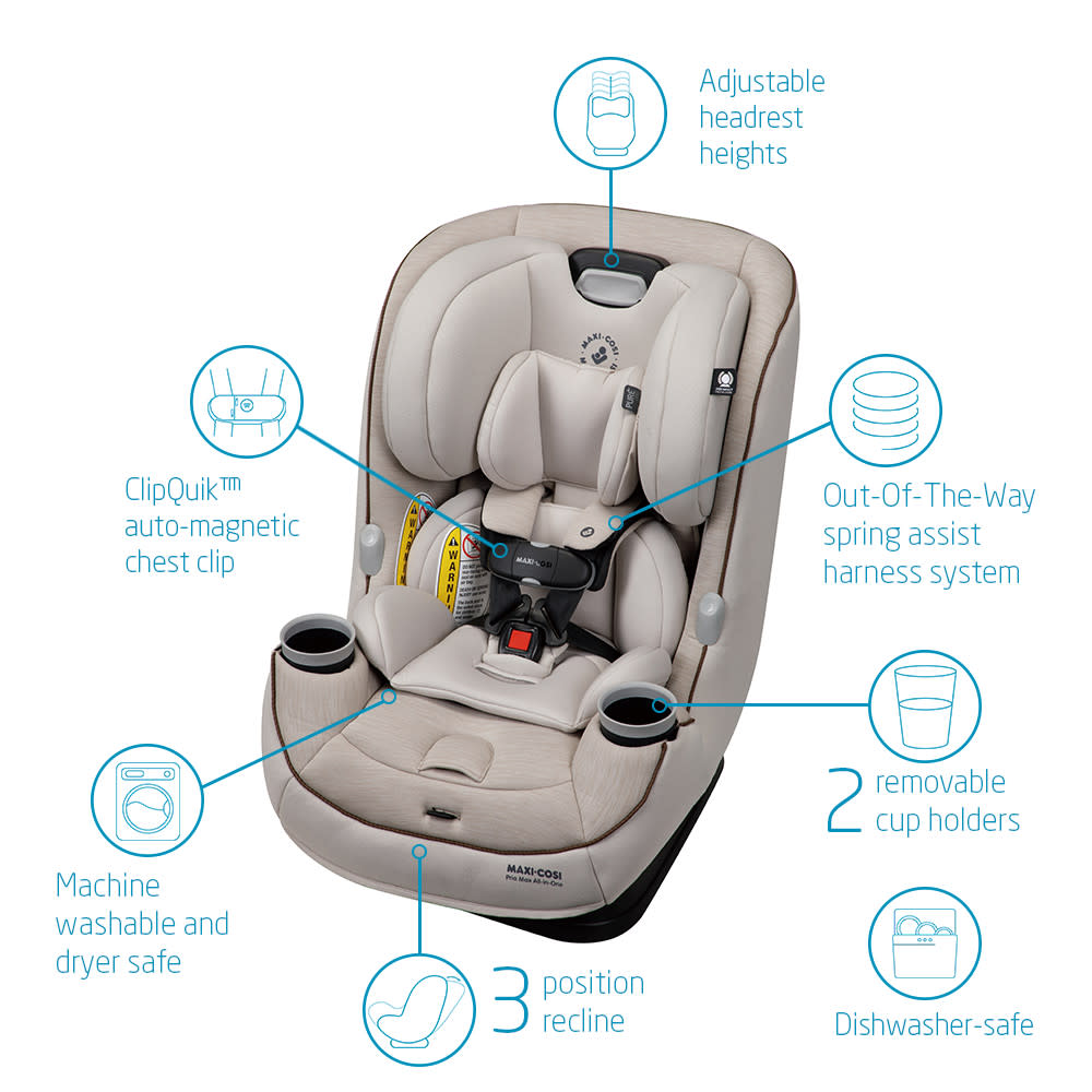 Maxi-Cosi Pria Max All-in-One Convertible Car Seat - Desert Wonder (PureCosi)