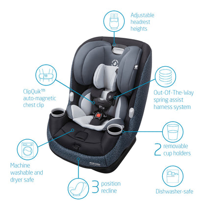 Maxi-Cosi Pria Max All-in-One Convertible Car Seat - Tetra Graphite (PureCosi)