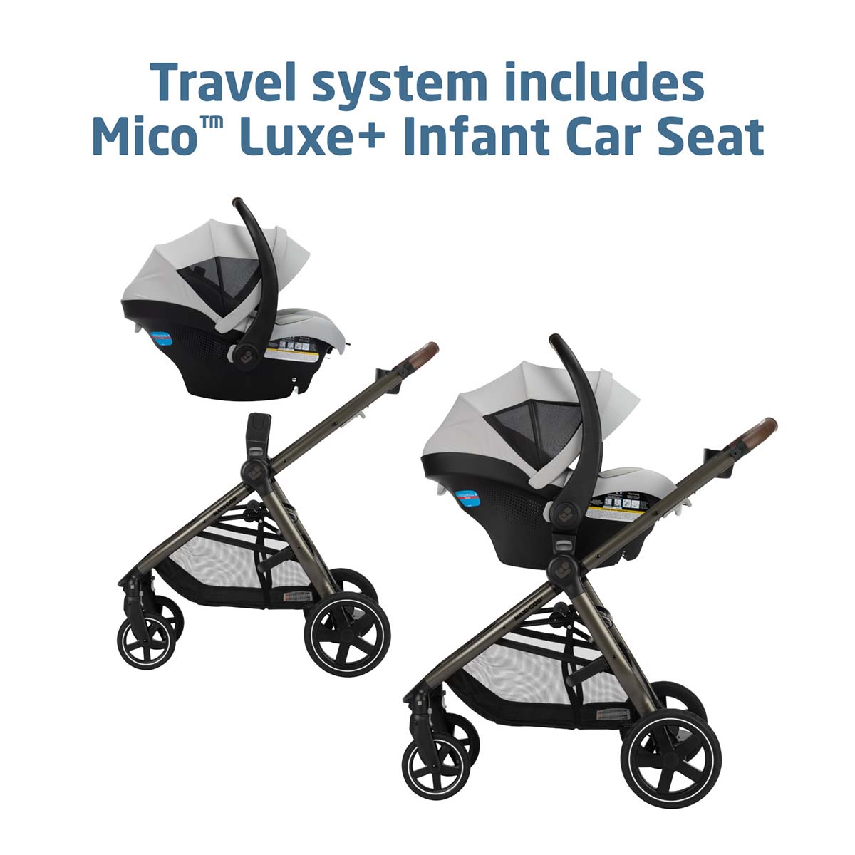 Maxi-Cosi Zelia 2 Luxe+ Travel System - Arctic Frost