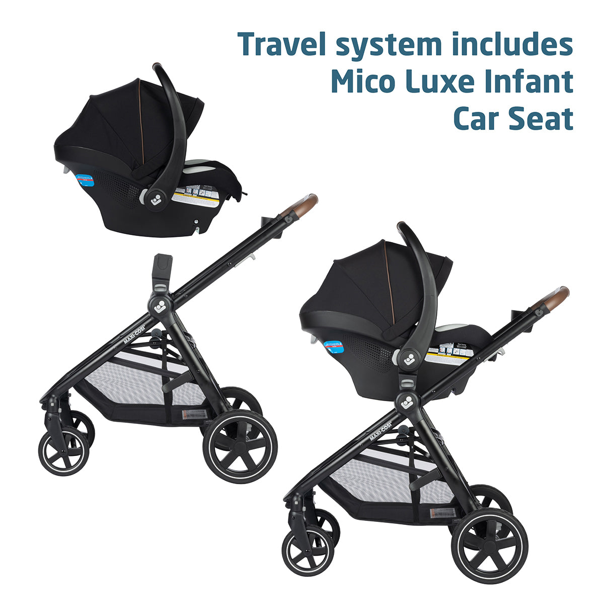 Maxi-Cosi Zelia2 Luxe Travel System - New Hope Black