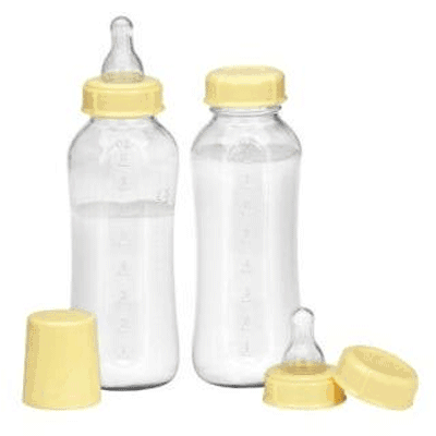 Medela BPA Free 2 Pk Glass Breastmilk Bottles - 8 oz