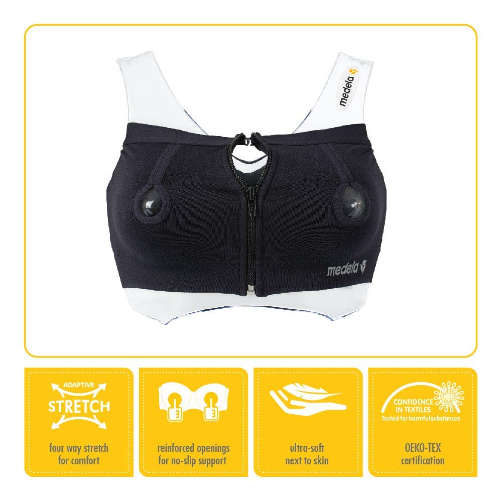 Medela Easy Expression Bustier - Black, Medium