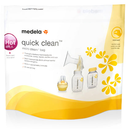 Medela Quick Clean Micro-Steam Bags, 5ct