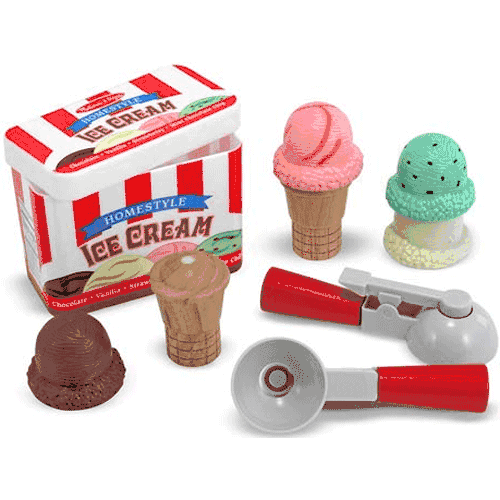 Melissa & Doug Scoop & Stack Ice Cream Cone Playset