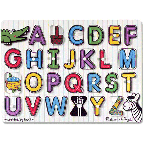 Melissa & Doug See-Inside Alphabet Peg