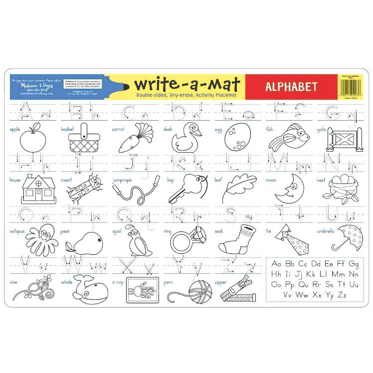 Melissa & Doug Write-a-Mat - Alphabet