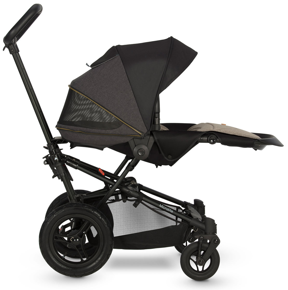 Micralite SmartFold Stroller + Bassinet - Carbon