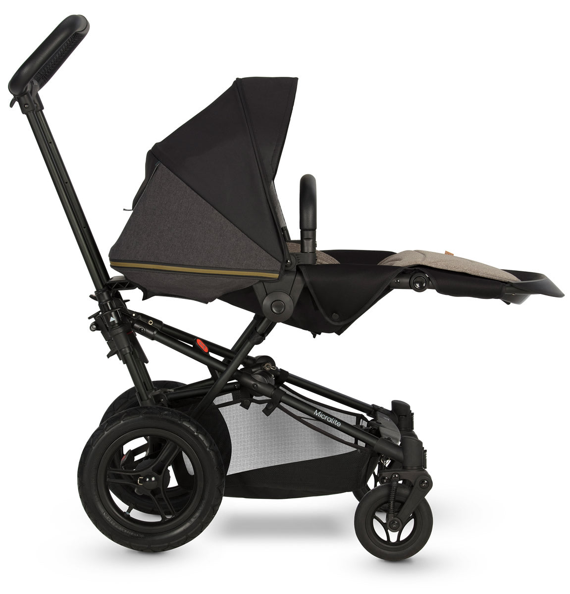 Micralite SmartFold Stroller + Bassinet - Carbon