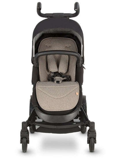 Micralite TwoFold Double Stroller + Bassinet - Carbon