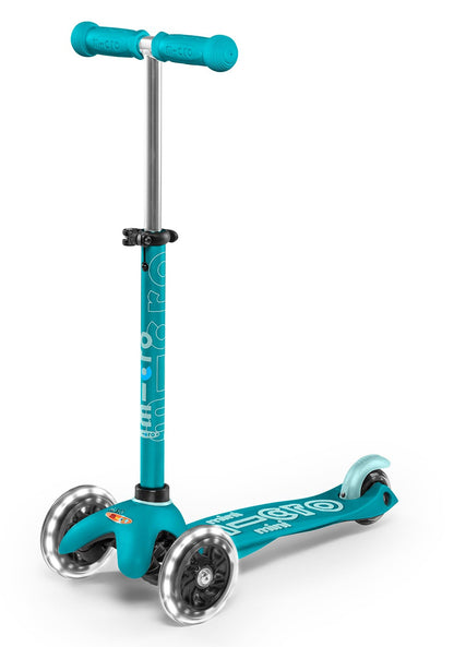 Micro Kickboard Mini Deluxe LED Scooter - Aqua