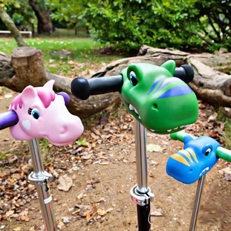 Micro Kickboard Scooter Heads by Scootaheadz - Green Dino Danny Dino