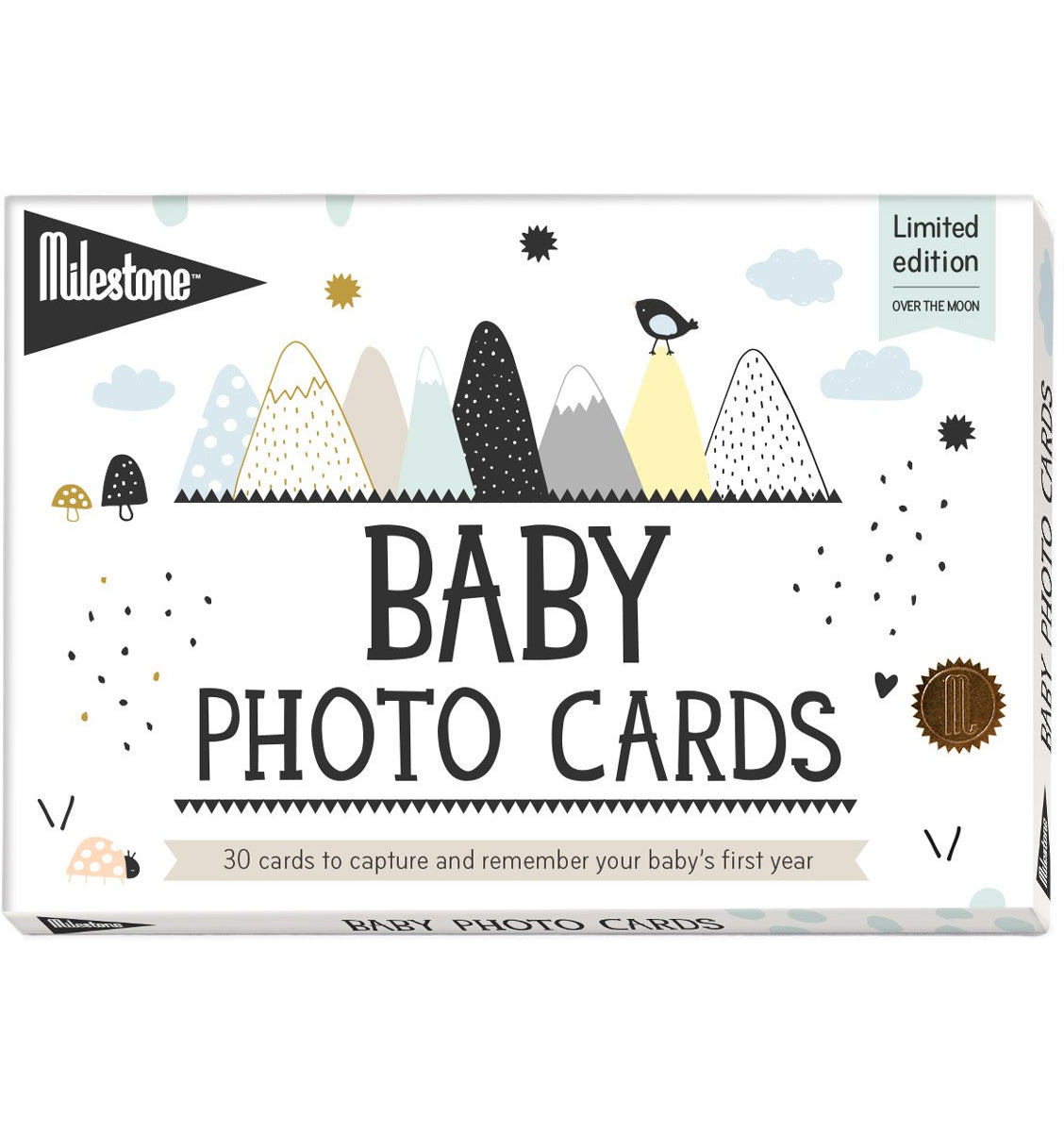 Milestone Baby Photo Cards - Over The Moon