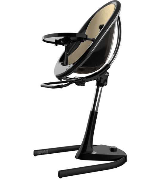 Mima Moon 2G High Chair - Black/Champagne